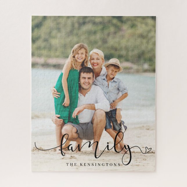 Modern Elegantes Typografy Family Foto (Vertikal)