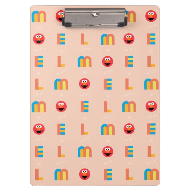 Modern Elmo Pattern Klemmbrett (Vorderseite)