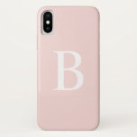 Modern erröten rosa mutiges Typografie-Monogramm Case-Mate iPhone Hülle<br><div class="desc">Modern erröten rosa mutige Typografie-Monogramm iPhone Rechtssache | hinzufügen Ihre eigene mit Monogramm Initiale diesem kundengerechten iPhone Fall. Sie kennzeichnet weiße mutige Typografie mit einem errötenrosahintergrund. Dieser moderne iPhone Fall ist als personalisiertes Geschenk perfekt. Andere Farben sind verfügbar.</div>