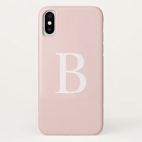 Modern erröten rosa mutiges Typografie-Monogramm