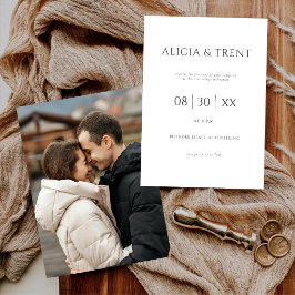 Modern Estate Wedding Invitation | Elegant Minimal Einladung