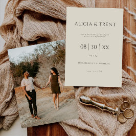 Modern Estate Wedding Invitation | Elegant Minimal Einladung