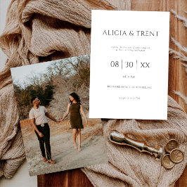 Modern Estate Wedding Invitation | Elegant Minimal Einladung