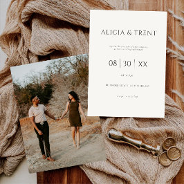 Modern Estate Wedding Invitation | Elegant Minimal Einladung