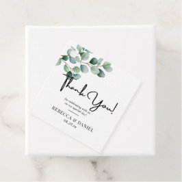 Modern Eucalyptus Greenery Wedding Geschenkanhänger