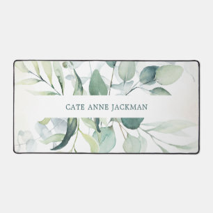 Modern Eukalyptus Greenery Elegant Rustikal Schreibtischunterlage