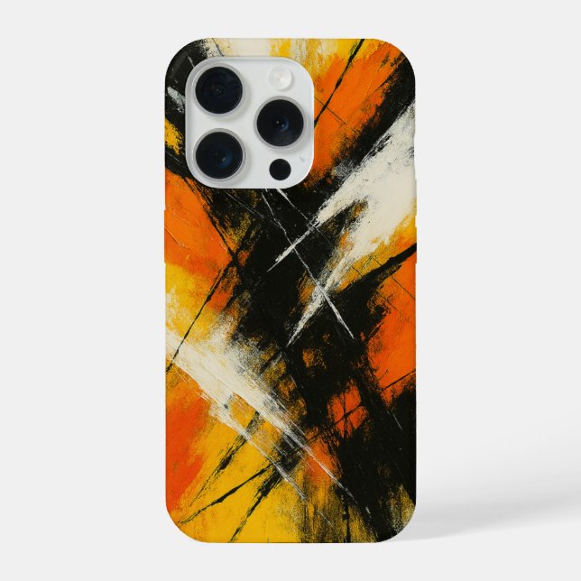 Modern Expressionist Art Phone Cover iPhone 15 Pro Hülle (Rückseite)