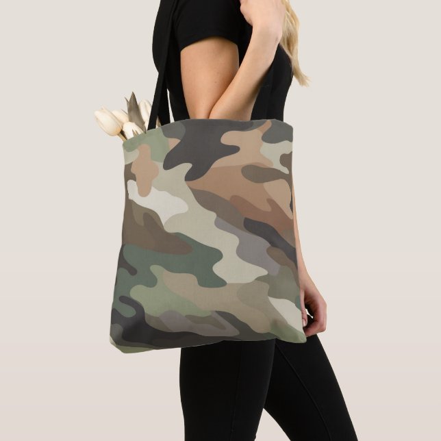 Modern Eye Catching Camo Carryall Tasche (Von Nahem)