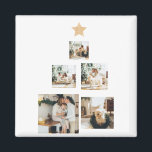 Modern Family Christmas Tree Foto With Star Magnet<br><div class="desc">Modern Family Christmas Tree Foto With Star</div>