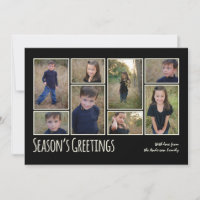 Modern Family Weihnachtsgruß-Fotocollage-Karte