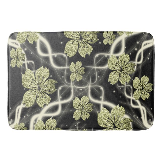 modern, fantasievoll, design, stil, grafie, farbe, badematte (Vorderseite)