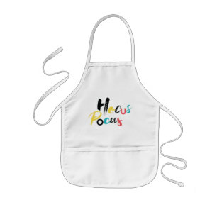 Modern, farbenfroh, lustig, cool, trendig Hocus Po Kinderschürze