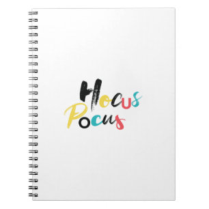Modern, farbenfroh, lustig, cool, trendig Hocus Po Notizblock