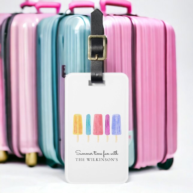 modern, farbenfroh und modern gepäckanhänger (beautiful modern luggage tag , text is customizable to suite your unique needs )
