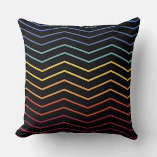Modern farbenfrohe Zigzag Muster Kissen