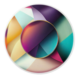 Modern farbenfroher Juwel Toned Keramikknauf