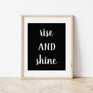 Modern Farmhouse Rise and Shine Druck Poster