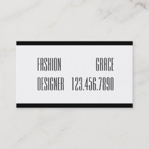 Modern Fashion Designer Business Card Visitenkarte