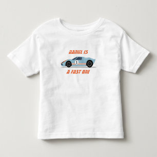 Modern Fast One Race Car Boy 1st Birthday Kleinkind T-shirt