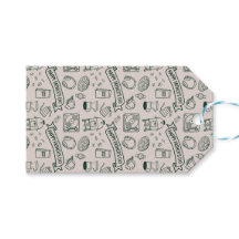 Modern Father's Day Doodle Pattern Millennial Dad