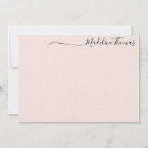 Modern Feminine Black Pink Script Calligraphy name