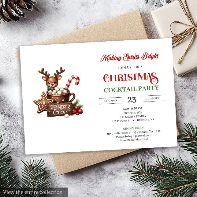 Modern Festive Cocktails Party stylish invitation Einladung (Modern Festive Cocktails Party stylish invitation)