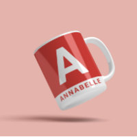 Modern fett gefärbter Farbblock personalisierter N