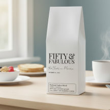 Modern Fifty and Fabulous Bold 50th Birthday Party