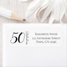 Modern Fifty and Fabulous Bold 50th Birthday Party