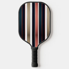 Modern Fire and Bold Diagonal Stripe Pickleball Pickleball Schläger