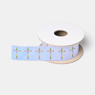 Modern First Heilige Kommune Cross Symbole - Band Satinband