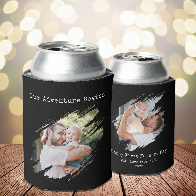 Modern First Vathers Day 2 Foto Dosenkühler (Von Creator hochgeladen)