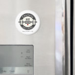 Modern Fit Mom Mothers Day Fridge Magnet<br><div class="desc">Celebrate a strong and inspiring mom with this modern personalized Fit Mom fridge magnet. Featuring a trendy athletic badge design, this editable template allows you to customize the name, year, and message to create a meaningful Mother’s Day keepsake. Perfect for gym-loving moms, fitness enthusiasts, and strong women who balance workouts...</div>