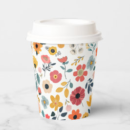 Modern Floral Baby Shower Pappbecher