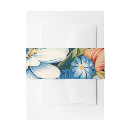 Modern Floral Botanical Wedding Einladungsbanderole