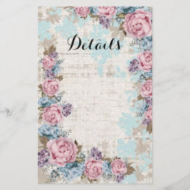 Modern Floral Details Card