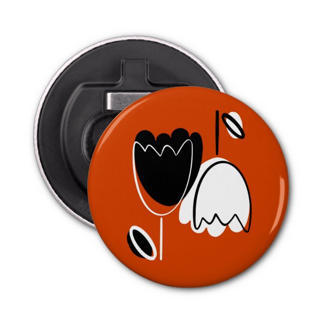 Modern Floral  Flaschenöffner (Vorderseite)