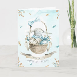 Modern Floral Happy Oaster wünscht Boho Grüße Feiertagskarte