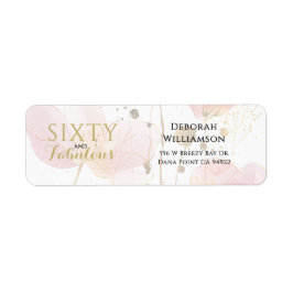 Modern Floral Sixty and Fabulous Bold