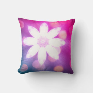 Modern florfarbenfroh pink Blue Ombre Kissen