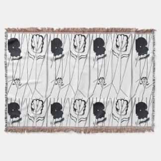 Modern flowers collection Throw Blanket Decke