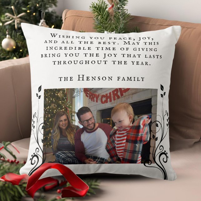 Modern Folies wünscht Familienweihnachtsferien zum Kissen (Von Creator hochgeladen)