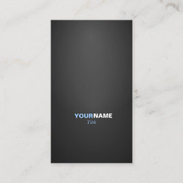 Modern font in two colors with visitenkarte