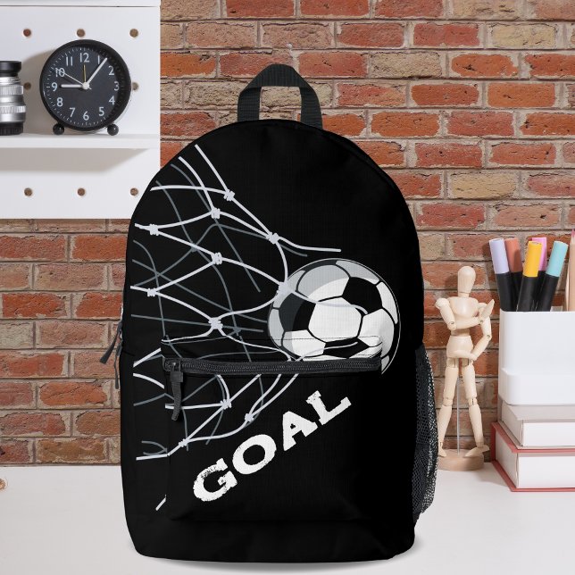 Modern Football Ball Goal Bedruckter Rucksack (Von Creator hochgeladen)