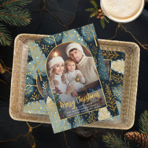 Modern Forest Custom Christmas Foto Arch