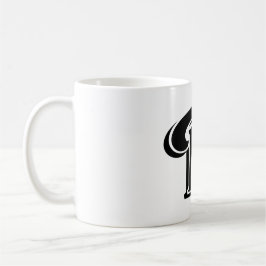 Modern formatierter Letter D Simple Monogram Kaffeetasse