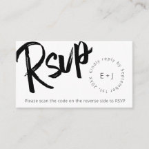 Modern formatierter QR-Code Schwarz-weiß Minimalis