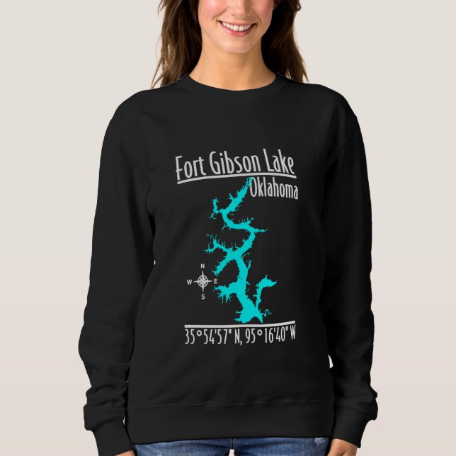 Modern Fort Gibson Lake - Oklahoma Sweatshirt (Vorderseite)