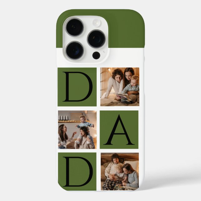 Modern Foto Collage iPhone Case - "Daddy" (Rückseite)