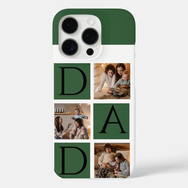 Modern Foto Collage iPhone Case - "Daddy" (Rückseite)